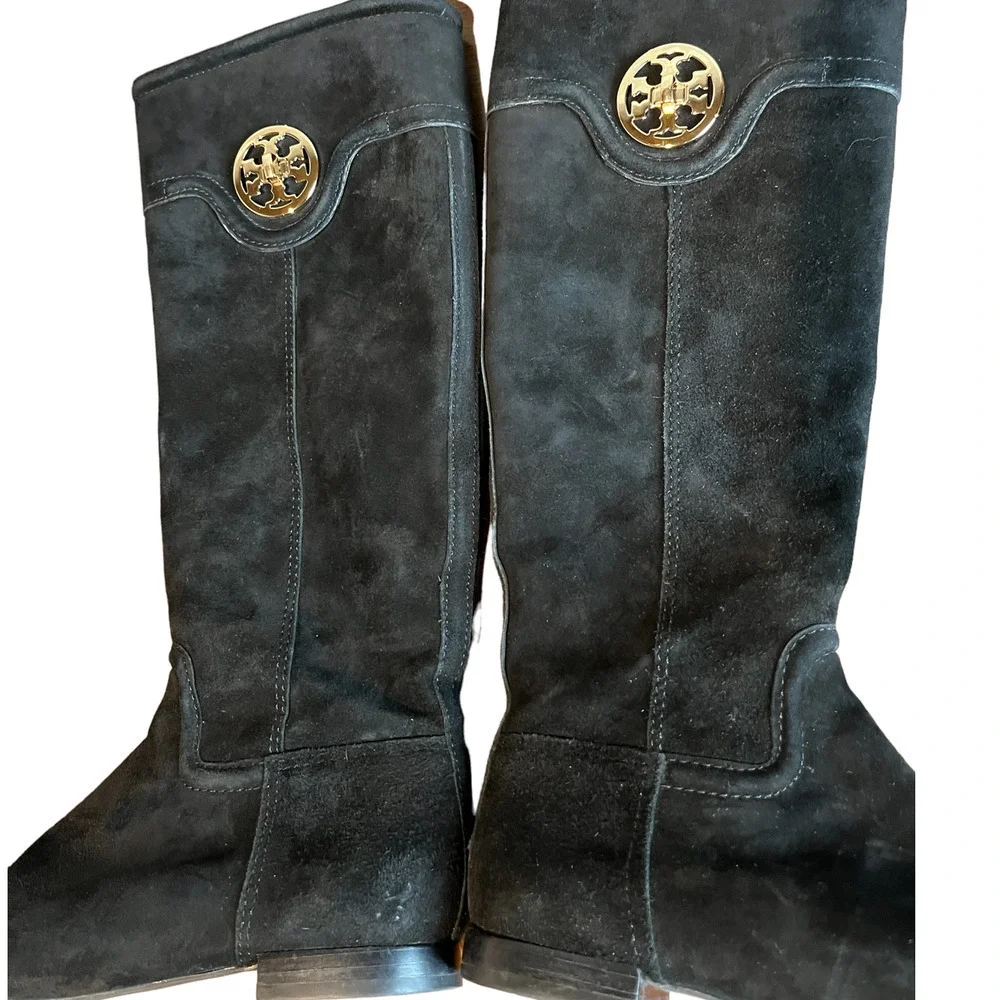 Tory Burch Selma Suede Boots -#4196